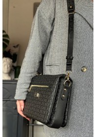 Resim Jps- 5 Bölmeli Kadın Omuz Çantası 29cm 20 Cm 10 Cm 2068-lb - Siyah 