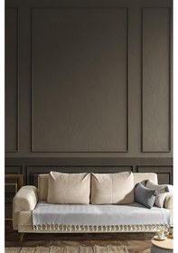 Resim Asya Koltuk Örtüsü 115x200 Cm - Gri 