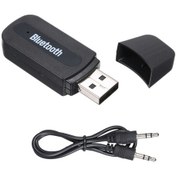 Resim Moveevo 3.5mm Aux Bluetooth 5.0 Müzik Alıcı - Kablosuz Ses Adaptörü, Kolay Kurulum, 10m Aktarım Mesafesi, Ev Ve Ofis Hoparlörleri İçin 
