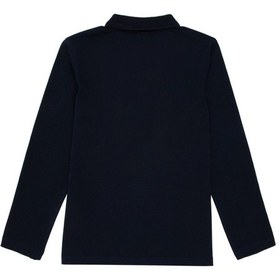 Resim U.S. Polo Assn. Kız Çocuk Lacivert Polo Yaka Basic Sweatshirt 50296377-VR033 