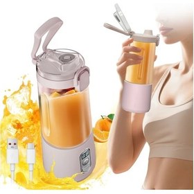 Resim Oldfriend Pembe Dijital Kronometreli 10 Bardak Kapasiteli Şarj Edilebilir Kişisel Smoothie Blender 