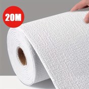 Resim 20m Rulo Kendinden Yapışkanlı Duvar Kağıdı - 1.5mm Kalınlığında Kolay Yapışan Soy ve Yapıştır Duvar Kağıdı, Tutkal Gerekmez, Düz Desen Banyo, Yatak Odası, Çalışma Odası, Ofis İçin - Modern Ev Dekor Duvar Kağıdı, Banyo İçin Duvar Kağıdı, Yatak Odası Geliştirme 