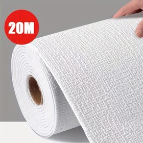 Resim 20m Rulo Kendinden Yapışkanlı Duvar Kağıdı - 1.5mm Kalınlığında Kolay Yapışan Soy ve Yapıştır Duvar Kağıdı, Tutkal Gerekmez, Düz Desen Banyo, Yatak Odası, Çalışma Odası, Ofis İçin - Modern Ev Dekor Duvar Kağıdı, Banyo İçin Duvar Kağıdı, Yatak Odası Geliştirme 