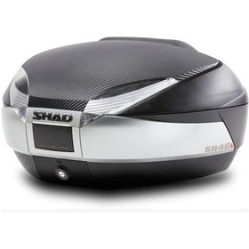 Resim Shad Motosiklet Çanta - Topcase - Sh48 Arka Çanta Karbon Tıtanıum 48lt Sirt Dayama Dahi L Standart 