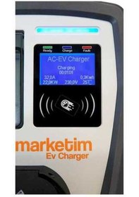 Resim Emev-22-3f32-pt2 22kw 3 Faz Tip Elektrikli Araç Şarj İstasyonu 