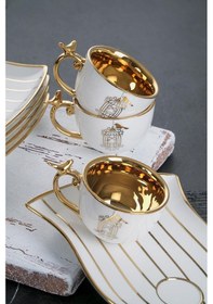 Resim ACAR Story 6 Kişilik Porselen Kahve Fincanı Takımı HXF-012090 