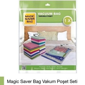 Resim Xxl Boy (80 Cm X 100 Cm) Vakumlu Poşet - Vakumlu Hurç - Vakumlu Torba 