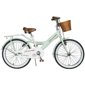 Resim TommyBike Latte Hasır Sepetli, Deri Elcikli 20 Jant Çocuk Bisikleti, 6-9 Yaş Çocuk Bisikleti 