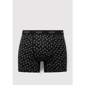 Resim Mavi 3lü Siyah Baskılı Boxer 0912225-900 