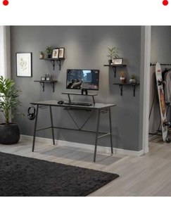 Resim Genel Markalar Geniş Siyah Oyuncu ve Bilgisayar Masası 120x90x60cm 