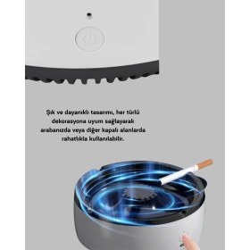 Resim Epilons Küllük ve Hava Temizleyici 2’si 1 Arada - Sigara Kokusu Giderici, Araba ve Ofis Için 
