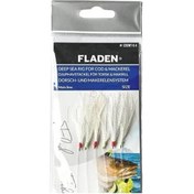 Resim Fladen F1280W-6-1 Fladen Sabiki Beyaz Tüylü 1 Numara 6 Kancalı Palamut Çaparisi 