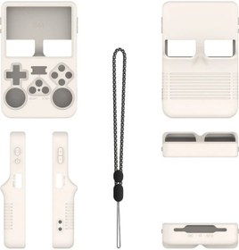 Resim Elmpaly Anbernıc R36s Taşınabilir Oyun Konsolu Beyaz Silikon Koruma Kılıfı 