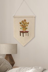 Resim Yatak Odası Pinterest Duvar Dekoru, Van Gogh Sanat Serisi, Kanvas Flama Askılı Duvar Örtüsü NO:417 - Renkli - 7 / 30 x 40 