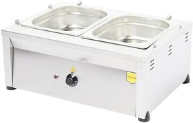 Resim Remta B18 2 Kaplı Benmari, Elektrikli, Kapaklı Gastronom Küvetler, Termostat Kontrol, Paslanmaz Çelik Gövdeli 