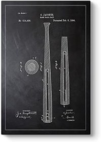 Resim Beyzbol Sopası Patenti Tablosu 30 x 45 