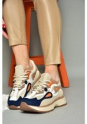 Resim Fox Shoes R312510504 Bej/lacivert Kumaş Kadın Spor Ayakkabı Sneakers Bej - Lacivert 