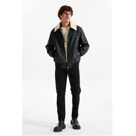 Resim Lee Erkek Deri Ceket L2520280 001 Siyah Siyah 