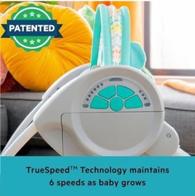 Resim Bright Starts Bebek Salıncağı, Uyarlanabilir Hız, Kumaş Oyuncaklar, Müzik, Çıkarılabilir Oyuncak Barı, 0-9 Ay 3-9 Kg Tuhaf Vahşi İle Portatif Otomatik 6 Vitesli 