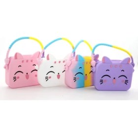 Resim Lavly Hello Kitty Silikon Çanta - Kız Çocuk Omuz Çantası Pembe 