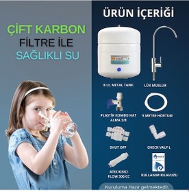 Resim 5 Filtreli 10 L Pompalı Kırmızı Kapalı Oval Kasa Su Arıtma Cihazı 