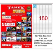 Resim Tanex Laser Etiket 100 YP 30x9 Laser-Copy-Inkjet TW-2060 