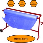 Resim NetBazaars 160 micron MAVİ NAYLON ÖRTÜ, 8x46 metre 