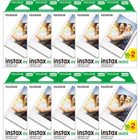 Resim Fujifilm Instax Tüm Mini Makine Serileriyle Uyumlu 20'li Film 10'lu Set 200 Poz 