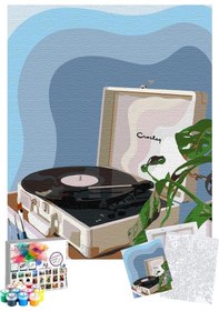 Resim Sayılarla Boyama Seti 40 x 50 CM Tuval Şasesine Gerili Pikap 