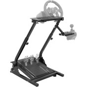 Resim Kontorland DS-902 Katlanabilir Oyuncu Direksiyon Standı | Ayarlanabilir Yükseklik ve Açı | Logitech & Thrustmaster Uyumlu | Sağlam Metal Gövde 