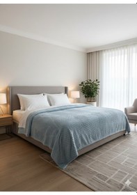 Resim Padişah Emboss Tek Kişilik Battaniye İndigo Çok Renkli 