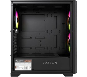 Resim Sylar Fazeon F16A650BBM 650W 80+ Br 3x Argb Fan Atx 2xusb3.0 Siyah Gamıng Kasa 