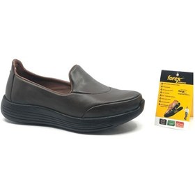 Resim Forex Dr.Tavsiyeli Hakiki Deri Kadın Casual Ayakkabı Kahverengi 