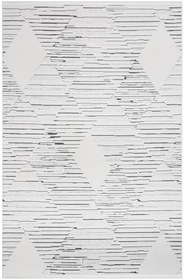 Resim Parşömen Gri Geometrik Modern Geometrik Etnik Desenli Boho Makinada Yıkanabilir Hafif Hav Toz Vermez Leke Tutmaz Kaymaz Taban Dijital Makine Baskı Halı Oturma Odası Salon Yolluk Koridor Mutfak Halısı 