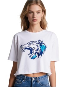 Resim Kurt Oversize Unisex T-shirt Beyaz 