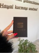 Resim EFE DERİ Efe Deri Seat Dikişli Oto Ruhsat Kılıfı Kabı Araç Ruhsat Koruyucu Ruhsatlık 