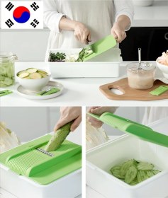 Resim Glory Tech Çok Fonksiyonlu Sebze Meyve Dograyici Dilimleyici Çift Taraf Rende Ve Kesme Tahtasi Yeşil-beyaz 