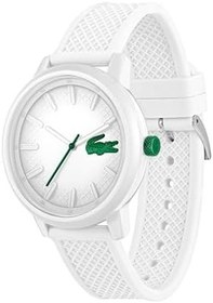 Resim Lacoste Uhr mit DREI-Zeiger-Quarzwerk für Herren Kollektion LACOSTE.12.12 Hero mit Weißem oder Grünem Silikonarmband 
