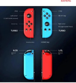 Resim RAYTENG Switch Oled Lite Uyumlu Rgb Işıklı Titreşimli Uzun Şarjlı Joy-con 