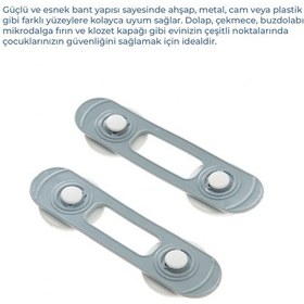 Resim Babyjem Mini Çok Amaçlı Bebek Emiyet Kiliti 2 Adet Gri 