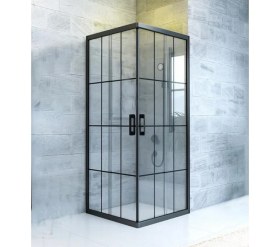 Resim Durul Duşakabin Kare Siyah Çizgi 5mm H:190 