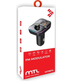 Resim 55w Hızlı Şarj Destekli Çift Usb + Type-c Çıkışlı Bluetooth Fm Modülatör Transmitter Mt9874 