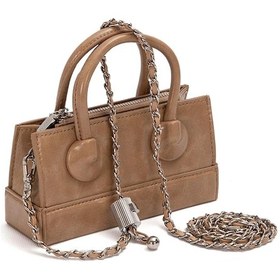 Resim Levidor 930397 Ayarlanabilir Kilit Detaylı Kadın El Çantası Kahverengi 