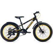 Resim Fatboy Fat Bike MD Fren 20 Jant Siyah Sarı Çocuk Bisikleti Corelli