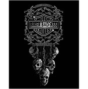 Resim Z zepplin Motorcycle Club Skull Büyük Sırt Patch Yama 