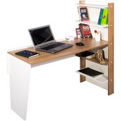 Resim Ofisbazaar My Design Raflı Çalışma Masası - Beyaz/kiraz 