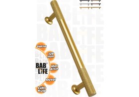 Resim Bablife Vetra Mat Altın 128MM Metal Lüks Çekmece Dolap Mobilya Kulpları 