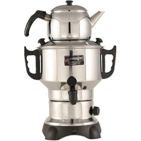 Resim Armağan 60 Bardaklık 6 L Çelik Elektrikli Çay Semaveri Inox 