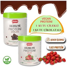 Resim Sweetwell Çikolatalı + Çilekli Vegan Bezelye Proteini 800 Gr 