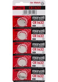 Resim Maxell CR1632 Lityum Kartela Düğme Pil 5'li 